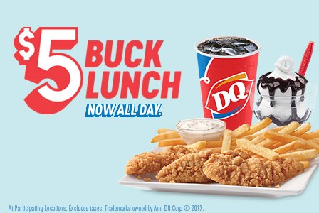 5 Buck Lunch Promo